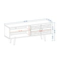 thumbnail image 3 of Liberty 62.99" Mid-Century Modern TV Stand with 3 Shelves and 2 Doors with Solid Wood Legs, 3 of 3