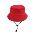 thumbnail image 5 of Children's Fisherman Hat Solid Color Light Plate Basin Hat Adjustable Pure Children's Hat For Both Boys And Girls Casual Black - M, 5 of 7