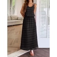 thumbnail image 2 of Mawalde Women'S Vacation Casual Style Sling Seaside Long Skirt Going Out Set 2 Piece Outfits Black L, 2 of 5