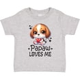 thumbnail image 3 of Inktastic Papaw Loves Me Grandchild Puppy Boys or Girls Toddler T-Shirt, 3 of 5