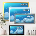 thumbnail image 4 of Designart 'The Sailboat On The Blue Sea Against Summer Clouds Sky' Nautical & Coastal Framed Art Print, 4 of 4