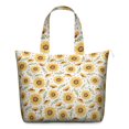 thumbnail image 1 of Sunny Yellow Sunflower Weekender Bag Boho Floral Duffel, Lightweight, , Large Capacity, Travel-Ready, 1 of 5