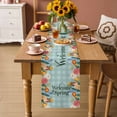 thumbnail image 2 of Spring Flowers Table Runner 72 Inches, Nature Botanical Wildflower Garden Plaid Bed Runner Dresser Scarves Tabletop for Indoor Outdoor Parties/Ceremony/Banquet, 14" x 72", 2 of 9