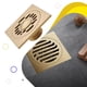 thumbnail image 3 of Kearding Drenaje de piso cuadrado de artesanía tallada exquisita Drenaje de piso de doble propósito Drenaje de piso a prueba de olores Accesorios de baño, 3 of 6