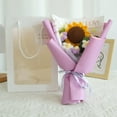 thumbnail image 1 of Handmade Crochet Sunflower Bouquet Elegant Gradient Yarn Flowers Romantic Faux Floral Arrangement For Wedding Home Decor, 1 of 6