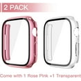 thumbnail image 2 of [2 Pack] Waterproof Hard Case with Tempered Glass Compatible with Apple Watch Series 11 (2025) Series 10 46mm 42mm, Ultra-Thin Anti-Fall Cover for iWatch Screen Protector, 2 of 9