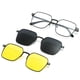 thumbnail image 3 of Gafas de sol polarizadas con un espejo, gafas magnéticas antiultravioleta de tres usos que pueden coincidir con el número de gafas de sol, gafas para miopía, 3 of 5