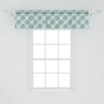 thumbnail image 2 of Ambesonne Turquoise Valance Pack of 2, Vintage Flowers, 54"X12", Blue Brown, 2 of 2