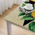thumbnail image 5 of Acheng Sunflowers Leaves Square Tablecloth Outdoor Fitted 100% Polyester Fiber 52*52, 5 of 8