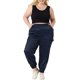 thumbnail image 2 of Pantalones cargo de satén para mujer de tallas grandes Agnes Orinda con cintura elástica y bolsillos, longitud hasta el tobillo, 1X azul real, 2 of 6