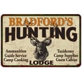 thumbnail image 1 of BRADFORD'S Hunting Lodge Metal Sign 8 x 12 Matte Finish Metal 108120015470, 1 of 1