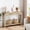 Wood Color, variant on Kicctian Rattan Console Table with 2 Drawers, 43" Narrow Sofa Side Table with Storage Shelf, Farmhouse Entryway Table for Hallway, Living Room, Wood Color