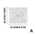 thumbnail image 3 of Xecvkr Quilt Triangle Sewing Template Cutting Ruler Set Gorgeous Traditional Pattern Easy Grip Precise Accurate Rotary Patchwork Old World 1set, 3 of 8