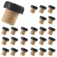 thumbnail image 2 of 24 Pieces Cork Plugs Cork Stoppers Tasting Corks T-Shape Wine Corks with Top Wooden Wine Stopper Pl, 2 of 5