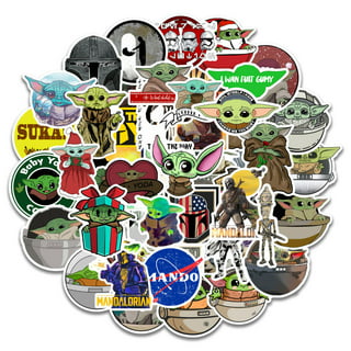 SBOBUY 50 Pcs Star Wars Stickers for Laptop Water Bottle Luggage Snowboard Bicycle Skateboard Decal for Kids Teens Adult Waterproof Aesthetic