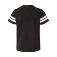 thumbnail image 4 of Youth Football Fine Jersey Tee Color Black Solid/ White X-Small Size, 4 of 5