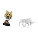 thumbnail image 5 of Escultura de mesa,Escultura de cabeza de tigre Estatua moderna de sobremesa,Figura de cabeza de animal para decoración de escritorio de resina.,Estatua del toro,Estatua de, 5 of 8