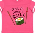 thumbnail image 4 of Inktastic This is How I Roll Cute Sushi Boys or Girls Toddler T-Shirt, 4 of 5