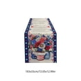 thumbnail image 3 of Patriotic Independence Day Table Runner and Tablecloth Set, Multicolor Linen Decorative Summer Table Linen for Dining, 183 x 33 cm, 3 of 6