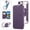 Purple, variant on For iPhone 17 Pro Wallet Cell Cover, RFID Blocking, PU Leather,Compatible With MagSafe , With Flip Card Holder, Ultra Thin Electroplated Rotating Bracket Magneti Protective Cover,Brown