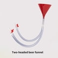 thumbnail image 4 of Monstrate Embudo de cerveza de doble cabeza Bong Juego para beber con válvula de control Dispensador universal Sin fugas Fiesta KTV Suministros de Kits de decoración para fiestas Monstrate HA018117-00, 4 of 6