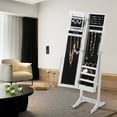 thumbnail image 2 of Costway Mirrored Jewelry Cabinet Mirror Organizer Storage Ring Stand, 2 of 9
