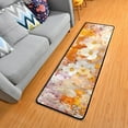 thumbnail image 5 of Elegant Orange Flowers Runner Rug for Hallways Kitchen Non Slip 2'x 6' Washable Hall Carpet for Bedroom Entryway Laundry Room, 5 of 7