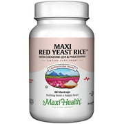 Maxi Health Red Yeast Rice Complex 600 mg – Heart & Cholesterol Support – 60 Vegetarian Capsules – Kosher