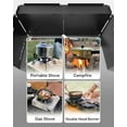 thumbnail image 5 of Aluminum Camping Stove Windscreen,Lightweight Foldable Outdoor Wind Blocker Gas Stove Windshield Wind Screen with Storage Bag for Camping,Glamping,Hiking,Picnic,Backpacking,Cooking,Fishing, 5 of 7