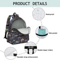 thumbnail image 4 of Colorful Game Controller Pattern Backpack for School,Schoolbag with Adjustable Shoulder Straps & Padded Back,13.4"x11"x4.7", 4 of 6