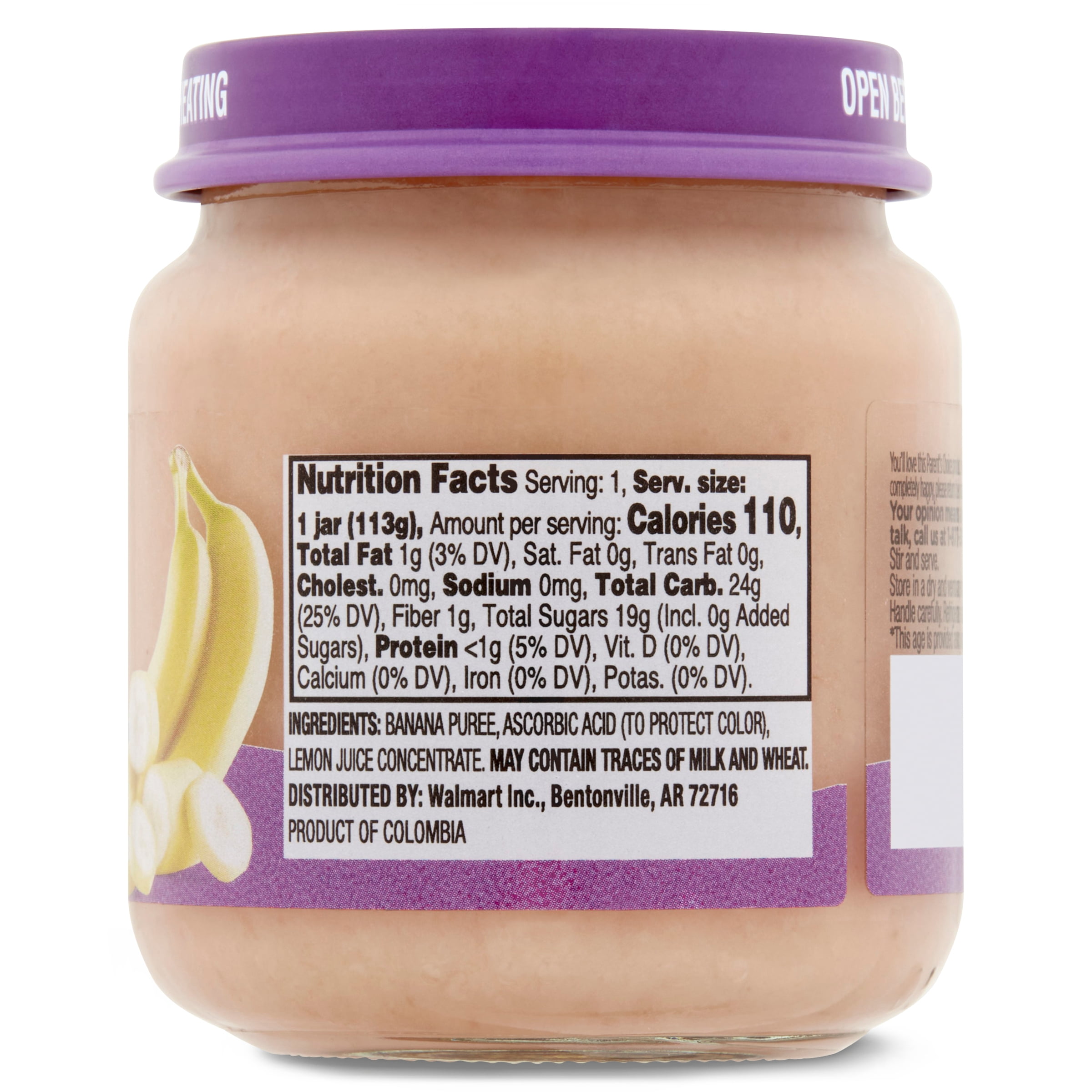 Parent's Choice Banana Stage 1 Baby Food, 4 oz