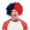 Blue/Red, variant on Sports Fun Wig Adult Halloween Accessory