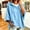 Sky Blue, variant on Njagoc3 Womens Oversized Sweatshirts Solid Color Hooded Batwing Sleeve Sports Pullover Fall Winter Top