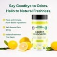 thumbnail image 3 of Brand|Carpet Freshener and Deodorizer Powder|16 oz pet odor eliminator, strong odor removal and pet urine smell|Fresh natural lemon scent|Pet family safe, 3 of 4