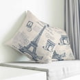 thumbnail image 4 of Throw Pillow Covers 26x26 Inch, France Towers Decorative Pillow Cases for Couch Sofa Bed, Retro Hand-Painted Seal Architectural Art Cotton Linen Square Home Decor Pillowcases with Hidden Zipper, 4 of 7