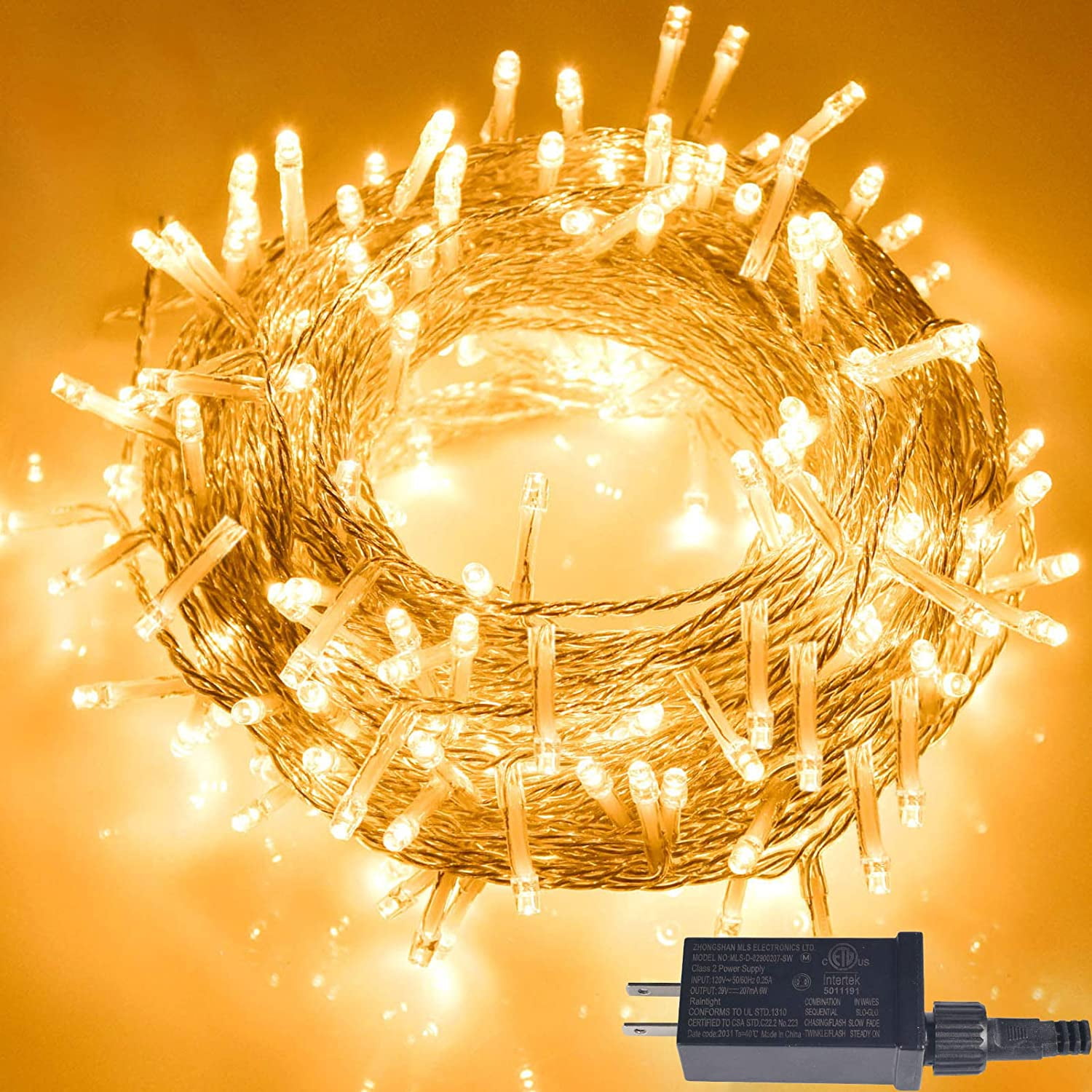 32ft 100LED Warm White String Fairy Lights Party Christmas Decor Outdoor Indoor