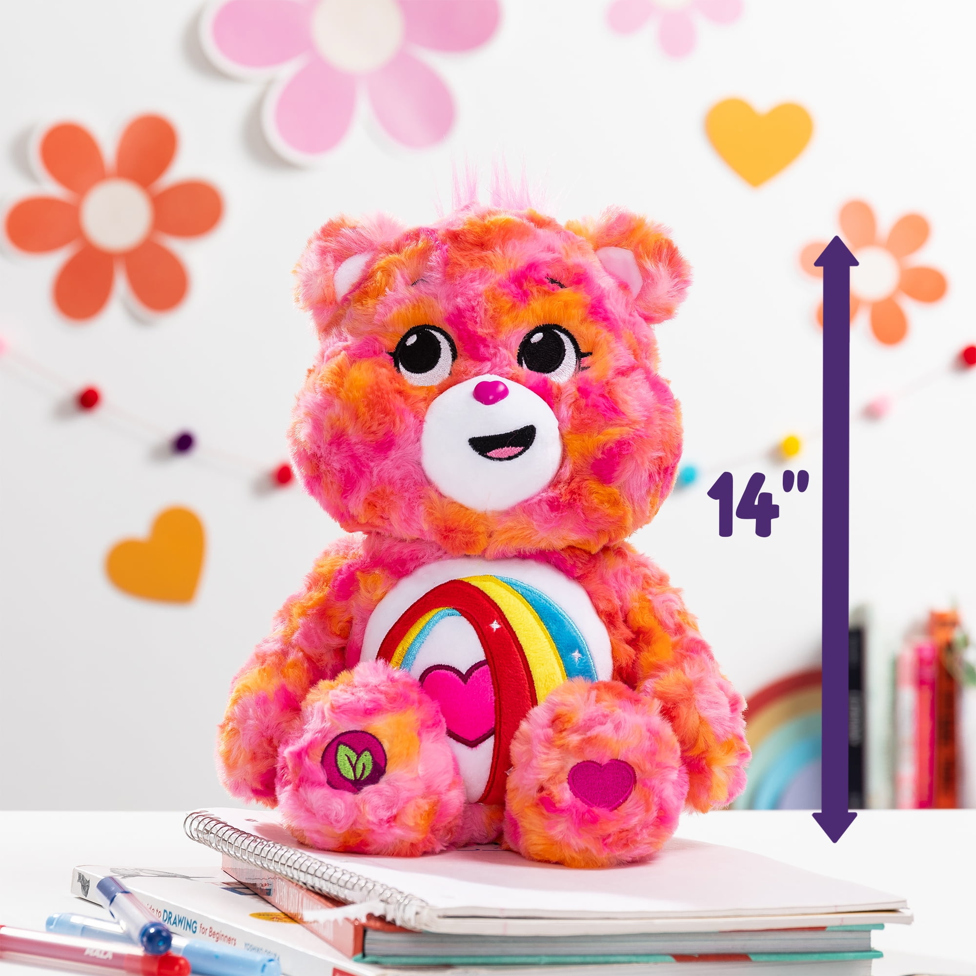 Bisounours Peluche moyenne Ours Joyeux Color Splash