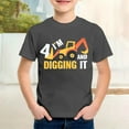 thumbnail image 2 of BJUTIR Boys T Shirts Casual Tops Outdoor Sports Summer Short Sleeve Excavator Graphic Tee Athletic Fit Tee Size 6-7 Years, 2 of 4
