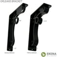 thumbnail image 5 of Ekena Millwork 2"W x 5 1/2"D x 8"H Orleans Wrought Iron Bracket, (Triple center brace) (4-Pack), 5 of 5
