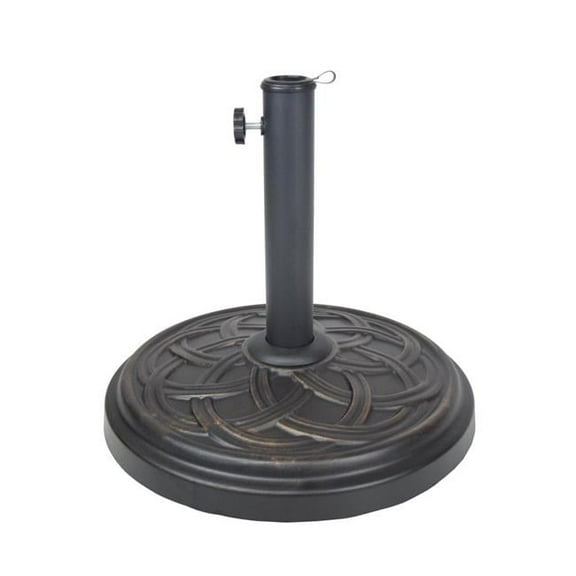 Oakland Living 4235-US33-AB Cast Concrete Umbrella Stand - Antique Black