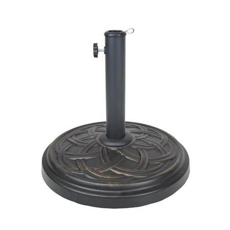 Oakland Living 4235-US33-AB Cast Concrete Umbrella Stand - Antique Black