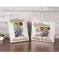 thumbnail image 2 of Darling Souvenir Made With Love Engraved Table Top Photo Frame Wooden Three Generations One Family Many Hearts Quotes White Picture Frame Gift For Family, 5 x 7 Photo Size Vertical, 2 of 6