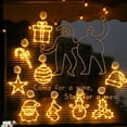 thumbnail image 5 of Christmas atmosphere decorative light LED light Christmas Green Santa suction cup light window light Hanging light window, 5 of 5