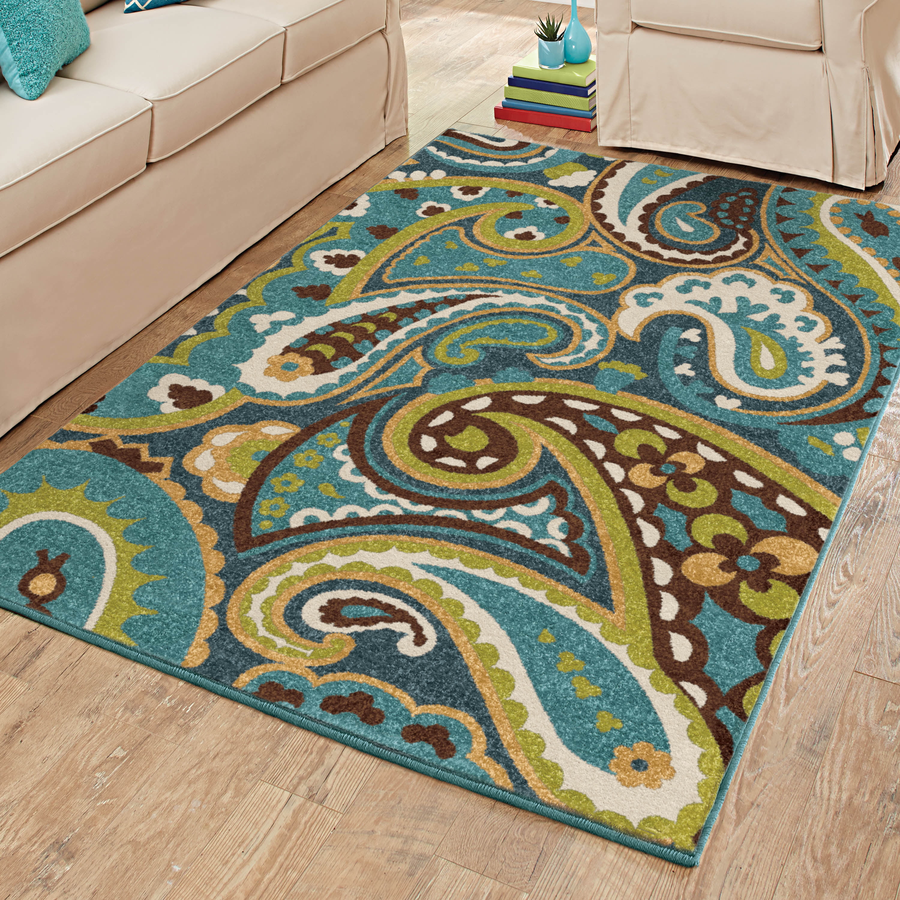 Orian Rugs Bright Colors Paisley, Area Rugs Bright Colors