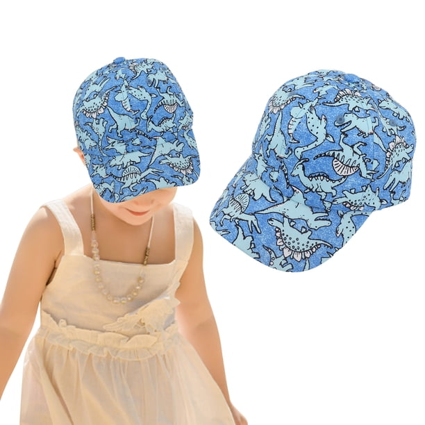 Gorra De Béisbol De Algodón Para Niños, Sombrero De Sol Ajustable Con Lindo Diseño De Dinosaurios De Dibujos Animados Para Sombrero De Playa De Verano Para Niños Pequeños,