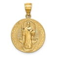 thumbnail image 1 of 14k San Benito 2 Sided Round Pendant in 14k Yellow Gold, 1 of 2