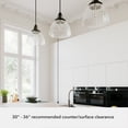 thumbnail image 6 of Hunter - Cypress Grove 1-light Natural Black Iron, Medium Size Pendant Light, Dimmable, Transitional Style, Dome Shaped, for Bedrooms, Dining, Living Rooms - 19251, 6 of 8