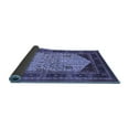 thumbnail image 2 of Ahgly Company Indoor Round Oriental Blue Industrial Area Rugs, 4' Round, 2 of 4