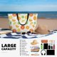 thumbnail image 5 of Disketp Colorful Lemons Bolsa de Playa de Gran Capacidad, Bolso Impermeable y a Prueba de Arena para Mujer, Ideal para Playa, Piscina y Natación, 5 of 7