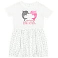 thumbnail image 3 of Inktastic You're Flippin' Fintastic Dolphins Girls Toddler Dress, 3 of 5